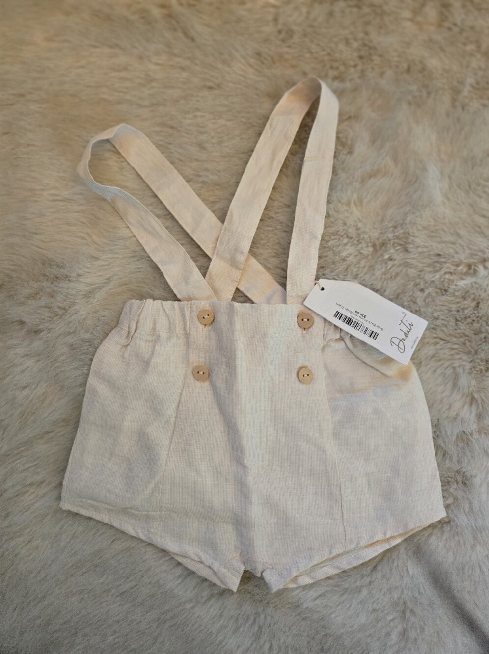 Dadati Linen Blend Suspender Bloomers – NWT – Size 9 Months